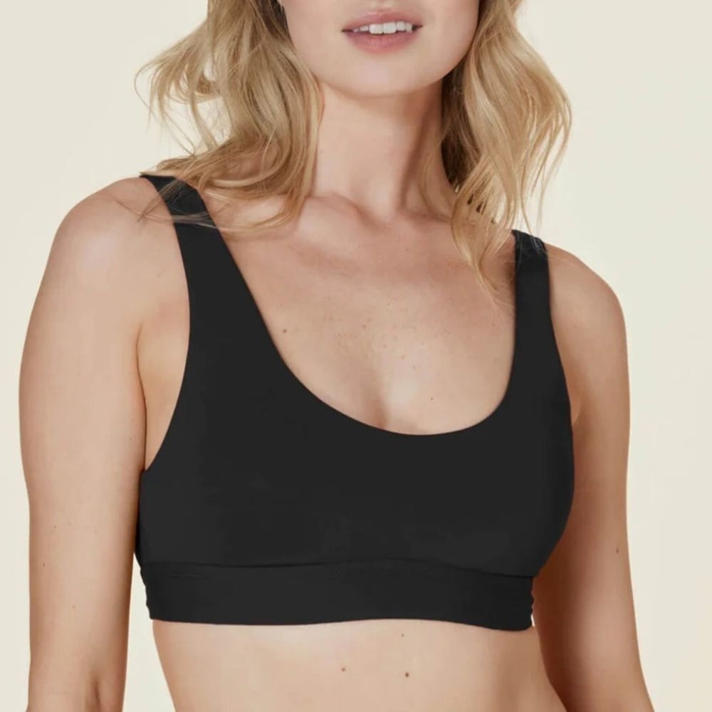 Andie The Ventura Bikini Top Swimsuit Black size XL NWT‎